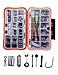Betyt Fishing Gear Tackle Box 350pcs Kit with Hooks Compatible Freshwater