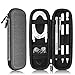 Fintie Holder Case for Apple Pencil 1st 2nd Gen, PU Leather Carrying Bag Sleeve with Mesh Pocket for iPad Pro, iPad 2019 Pencil, Samsung Stylus, Logitech Crayon, Surface Pen, Wacom Pen, Gray
