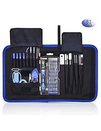 Rarlight   Juego de destornilladores con kit de controlador magnético, kit de herramientas de reparación electrónica profesional con bolsa Oxford portátil para portátil, iPhone, iPad, teléfono, reloj, PC, ordenador, cámara