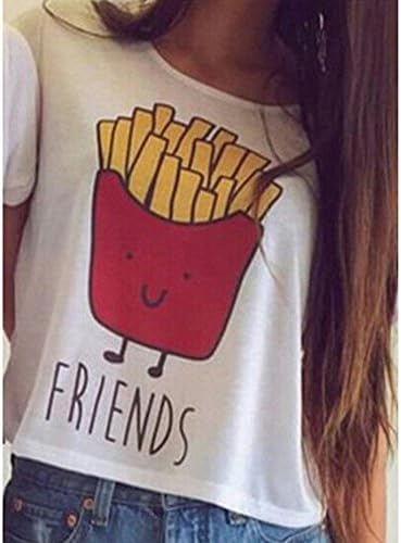 Acaciafashion Girls Summer T-Shirts Round Neck Short Sleeve Crop Tops - 3 M Apparel