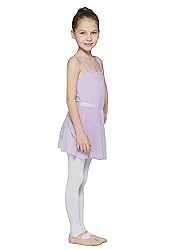 MdnMd Ballet Dance Chiffon Layered Adjustable Skirt