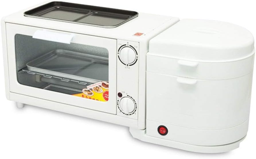 Breakfast Machine 4-in-1 Breakfast Machine Household Multi-function Steaming And Cooking Egg Toaster Toaster Oven Kitchen Baking Appliances (Color : White, Size : 60x27x27CM)
