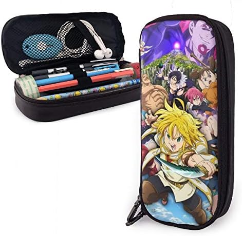 ペンケース 革 本日の目玉 七つの大罪 Seven Deadly Sins 文具バッグ 収納ポーチ 文具ケース Pencil Case 大容量 ペンポーチ 多機能pencil 携帯用 Pen 筆箱 高校生 プレゼント 男女兼用 Bag 可愛い 筆入れ 学生用 ふでばこ