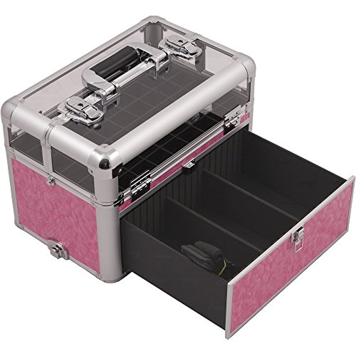 SUNRISE Nail Case on Wheels 2 in 1 Professional Organizer, 54 Bottle
