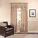 Style Master Twill and Birch Bryce Chenille Scalloped Valance with Cording, 55 by 17-Inch, Sand