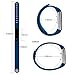 Fitness Tracker, MoreFit Slim Heart Rate Touch Screen Activity Tracker Wireless Smart Bracelet Pedometer (Silver-blue)
