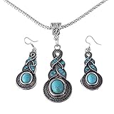 Usstore Women Lady Water Drops Green Turquoise Chunky Crystal Necklaces Pendant Colorful Bib Statement Alloy