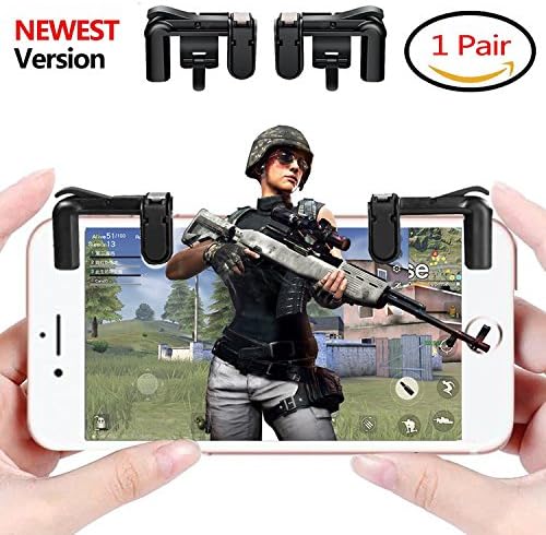 Mobile Game Controller(Newest Version),Sensitive Shoot and Aim Buttons L1R1 for PUBG/Knives Out/Rules of Survival, PUBG Mobile Game Joystick, Cell Phone Game Controller for Android IOS1 Pair