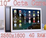 10 inch Octa Core White Tablet PC HD 2560X1600 IPS Display 4GB Ram 64GB Rom WifiI Gps 3G Call Dual sim card Dual Camera Tablets Android5.1 electronics 7 8 9 10.1
