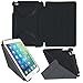 iPad Mini 4 Case, roocase Origami 3D iPad Mini 4 Slim Shell Case Smart Cover with Sleep/Wake [Features Landscape, Portrait, Typing Stand] for Apple iPad Mini 4 2015, Granite Black