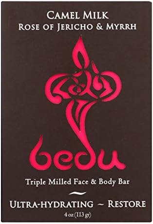 Bedu Face and Body Bar - Rose of Jericho and Myrrh - Case of 6 - 4 oz