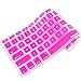 iBenzer MacBook Air 13 Inch A1932 Keyboard Cover, Macaron Series Silicone Keyboard Cover for Newest MacBook Air 13’’ Retina 2018 Release with Touch ID,TPU, MKC07TPU Magenta