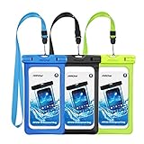 Mpow Waterproof Case, Universal Phone Dry Bag Pouch for iPhone Samsung HTC LG up to 6.0inch 3-Pack