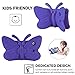 iPad Mini Case, iPad Mini 2 Case, iPad Mini 4 Case for Kids, Adorable Butterfly Wings Doubles as Kickstand Carrying Tablet Protective Case Cover for iPad Mini 1/2/3/4 - Purple