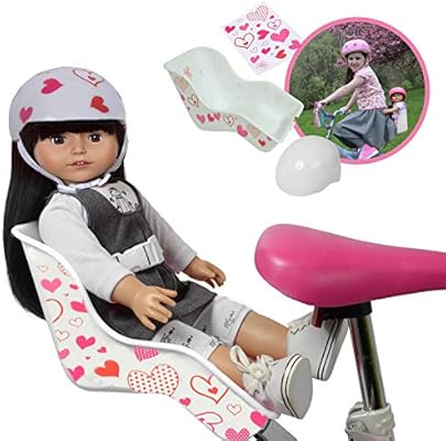 doll bike seat and helmet