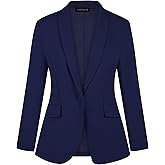 MINTLIMIT Women's Long Sleeve Work Casual Blazer Shawl Lapel Button Open Front Blazers Business Suit Jackets with Pockets