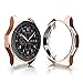 for Samsung Gear S3 Frontier & Classic/Galaxy Watch 46mm TPU Plated Case, Soft Scractch-Resistant Frame Cover Slim Shiny Plated TPU Case All-Around Protective Bumper Shell (Rose Gold, 46mm)