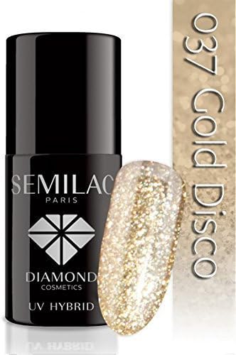 SEMILAC Gold Disco 037 UV LED Gel Hybrid by Semilac Paris