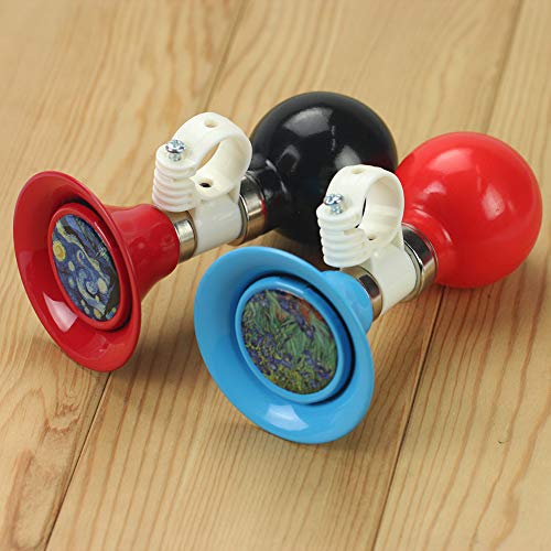 image for QIELIZI 2 Pack Kids Bike Horn Bell,Bicycle Metal Squeeze Horn Bike Acc
