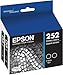 Epson 252 Genuine Ink Cartridge 2 Blacks T252120-d2 Wf-5620 5690 3620 3640 7610 7620 Multipack -2 Black