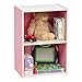 IRIS USA 596167 2-Tier Wood Storage Shelf, Pink