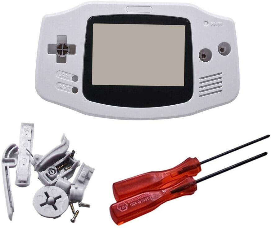 Henghx Replacement Full Housing Shell Cover Case Parts Set w/Lens&Screwdriver for Nintendo Gameboy Advance GBA Console