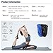 Hylaea Women's Yoga Pilates Socks with Non-Slip Grip Toeless Sock for Ballet, Aerobic 2 Pairs Black Blue