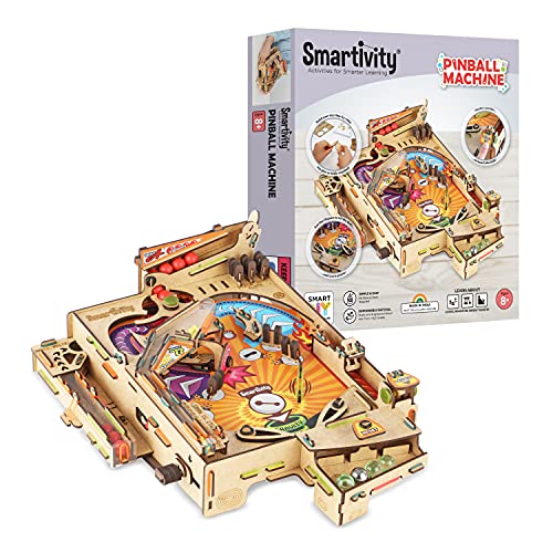 Smartivity Pinball Machine STEM Educational DIY Fun Toys, Educational & Construction based Activity Game STEM Kit for Kids 8 to 14, Gifts for Boys & Girls, Learn Science Engineering Project, Made in India