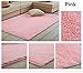 Hughapy Home Decorator Modern Shag Area Rugs Super Soft Solid Living Room Carpet Bedroom Rug and Carpets,80 120cm(Pink)