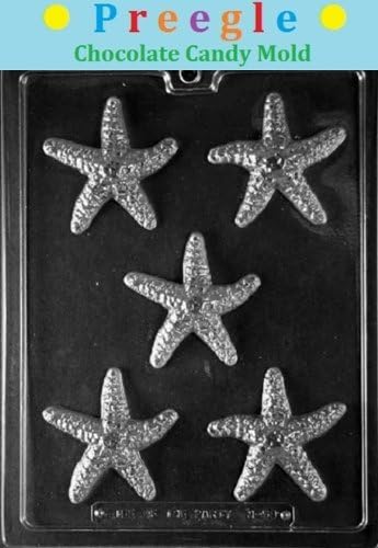 PLP-N059 Starfish Chocolate Candy Mold by PREEGLE