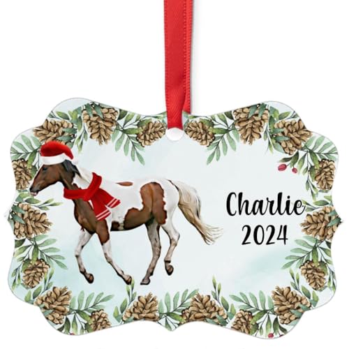 Skewbald Missouri Fox Trotter Horse Christmas