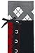 DC Comics Harley Quinn Faux Lace Up Knee High Boot Socks with Cuff Multi color sock size(9-11)