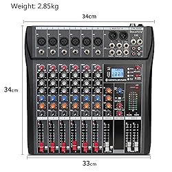 Depusheng DX6 Professional Mixer Sound Board