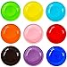 Youngever 7.5 Inch Plastic Plates, Small Kid Size, Kids Plates, Toddler Plates, Snack Plates, Microwave Safe, Dishwasher Safe, Set of 9 (Rainbow Colors)