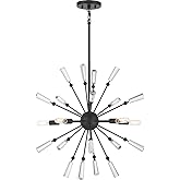 Meridian M7028MBK Pendant, 5-Light 300 Total Watts, Matte Black