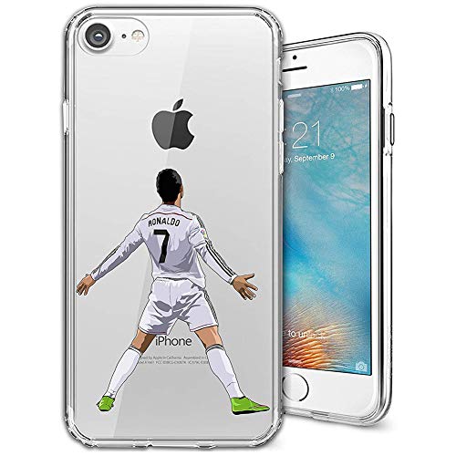 Soft TPU Case for iPhone 7 Plus and iPhone 8 Plus, Transparent Shockproof and Anti-Scratch Case (Customizable Patterns)[LZX20190365]