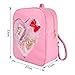 xhorizon TM FL1 Candy Leather Backpack Plastic Transparent Heart Beach Girls School Bag (Pink)