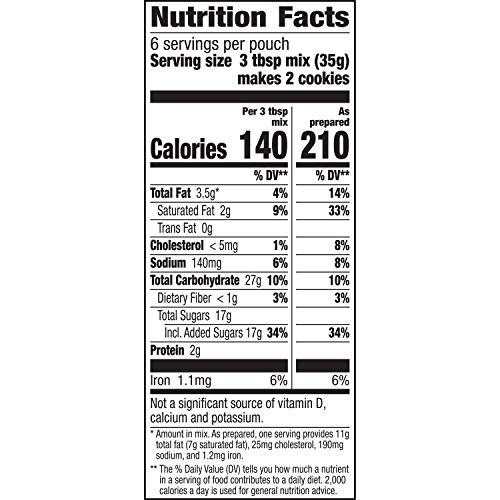 BETTY CROCKER CHOCOLATE CHIP COOKIE MIX, MAKES (12) 2-INCH COOKIES, 7.5 OZ. (PACK OF 9)