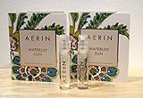 NEW Set of 2 Aerin Waterlily Sun Eau De Parfum Spray Vial Samples 2ml 4ml Total