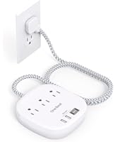 Flat Plug Power Strip 6ft 7-in-1