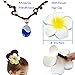WMAO Moana-Necklace Hair Flower Clip and Necklace Set, | Cosplay Children Adults Kids Toys Princess Doll Birthday Party Supplies for Girl Gift