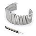 Ritche 22mm Stainless Steel Shark Mesh Milanese Watch Band Fit Lg Watch Urbane, W100, W110,ausu Zenwatch
