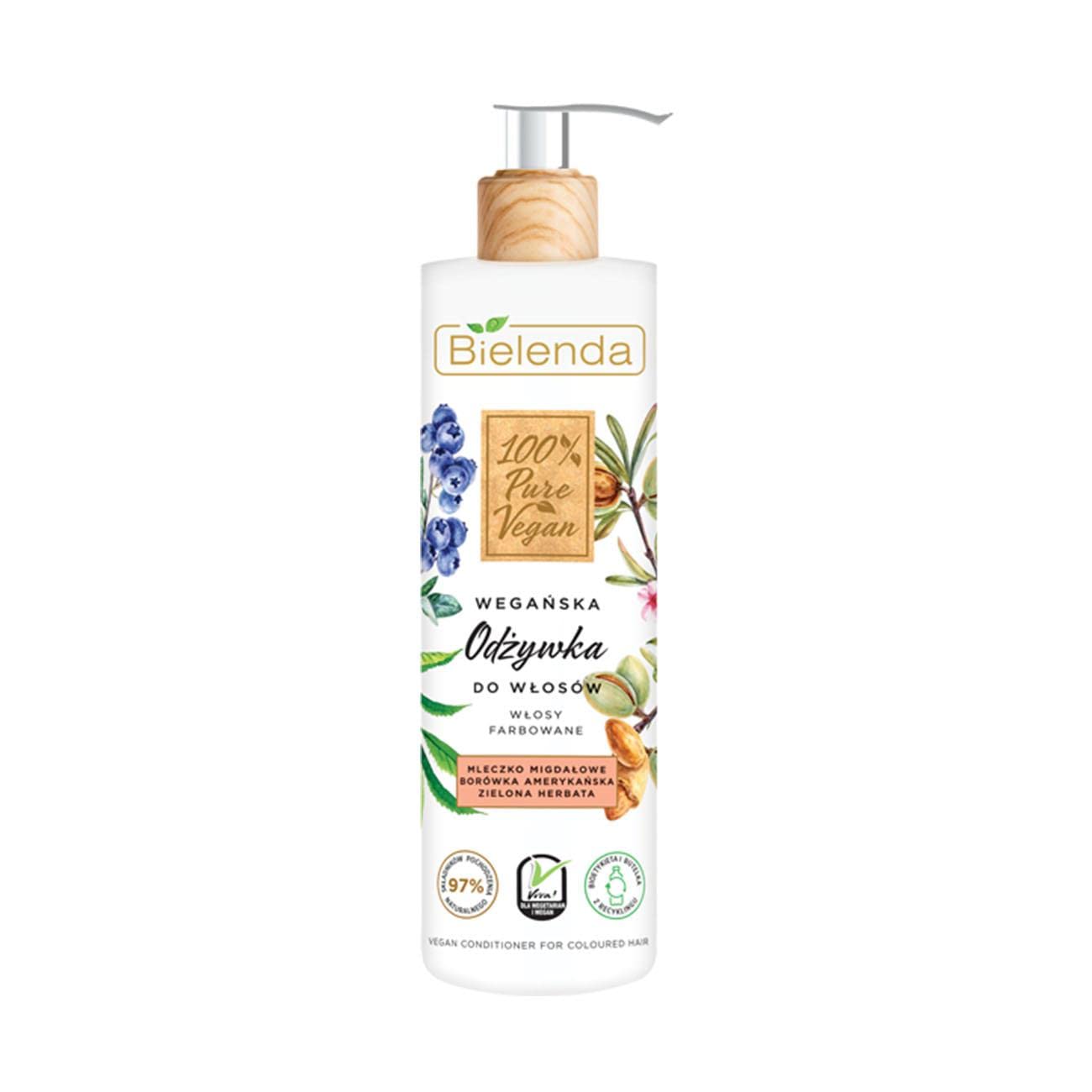 Bielenda 100% PURE VEGAN Hair Conditioner - for dyed hair 250ml