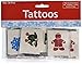 Christmas Holiday Glitter Temporary Tattoos For Kids (72 Pieces) Holiday Favors and Giveaways, Stocking Stuffers