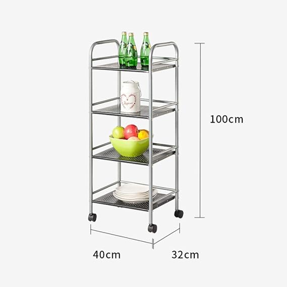 JFJF Cocina de 3 Niveles Carro de Servicio de Comida Carro para ...