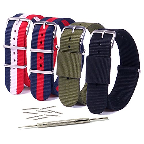 Vetoo 20mm watch bands,nato nylon replacement watch str…
