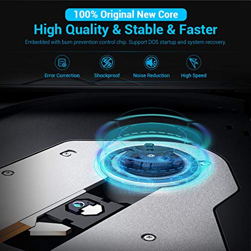 Optical Drive Portable CD DVD Ultra-Thin USB 3.0 External Mobile Optical Drive Notebook DVD RW DVD CD for MacBook Laptop Type C Port CD Driver