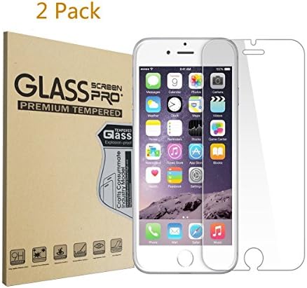 iPhone 8 7 6 Screen Protector Glass (2-Pack), TTZYTA Tempered Glass Screen Protector for iPhone 8 7 6 6S [4.7"inch] (Clear)