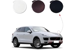 CZShiYue Car Front Bumper Tow Hook Cover Cap Towing Eye for Porsche Cayenne 92A 958.2 2015 2016 2017 2018 Right Towing Hook Cover 95850515640 (Unpainted, Right Passenger Side)