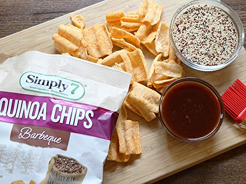 Simply 7, Quinoa Chips, Sour Cream & Onion, 3.5 oz, 8 Pack, Non-GMO, Nut-Free, Vegetarian, Low Fat, Low Calorie, Cholesterol-Free